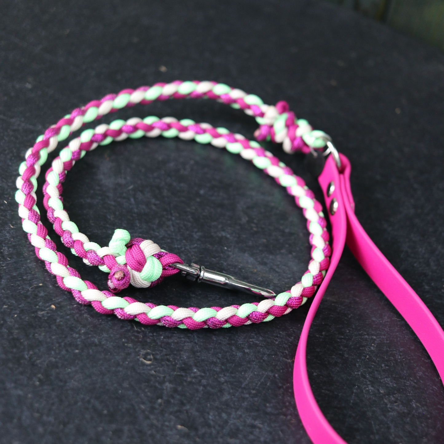 Leine "Mini" in Pink und Mint